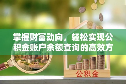 策勒掌握财富动向，轻松实现公积金账户余额查询的高效方式