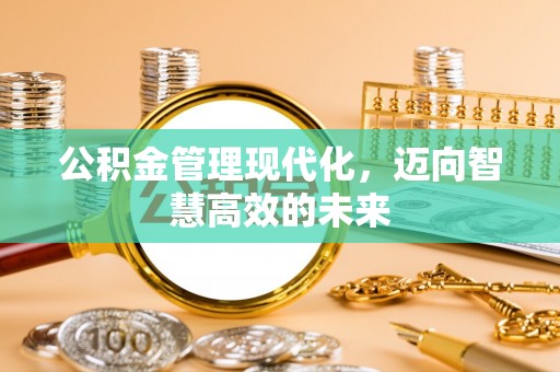 策勒公积金管理现代化，迈向智慧高效的未来