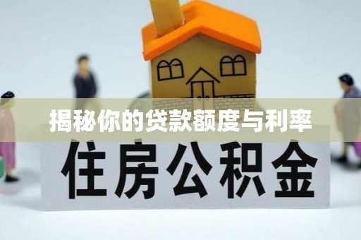 策勒揭秘你的贷款额度与利率